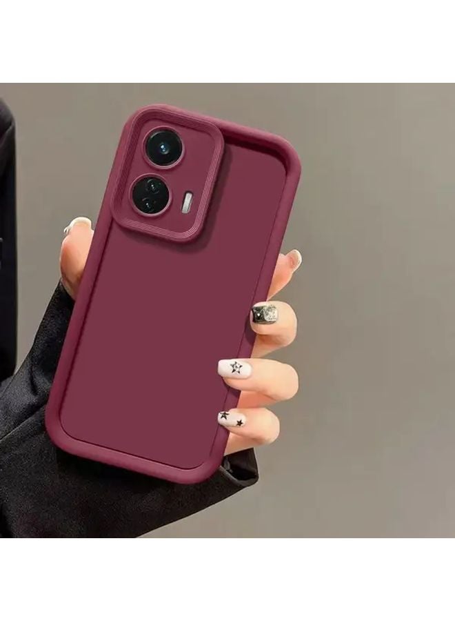 Black Shock Absorbent Matte Case For Moto Edge 50 Neo Lens Protection - Image 2